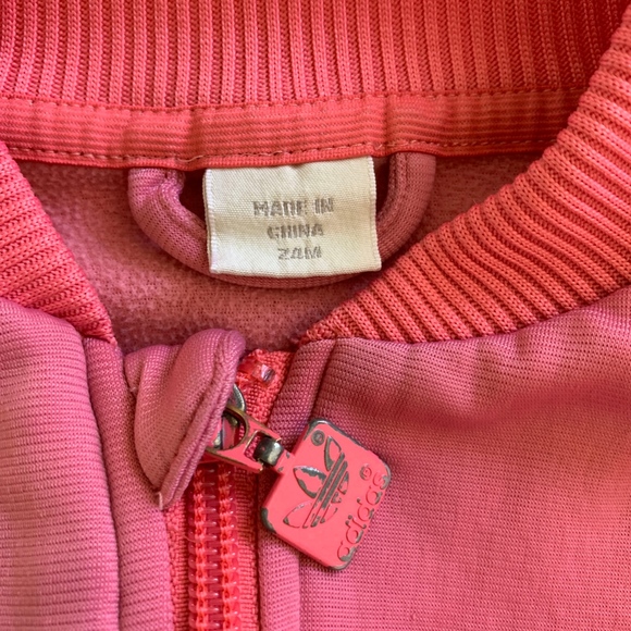 PINK ADIDAS TRACK SUIT JACKET - Picture 5 of 8